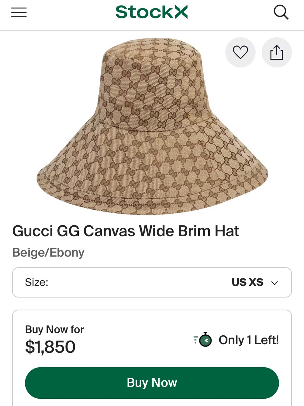 Gucci Beige GG Monogram Bucket Hat. BNWT wide brim - Picture 8 of 12